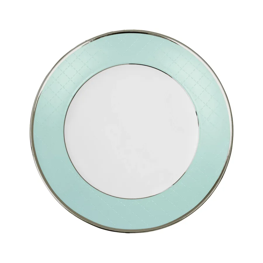 obrazek 1 Piękny porcelanowy talerz serwisowy z kolekcji Ethereal Blue - Porcel