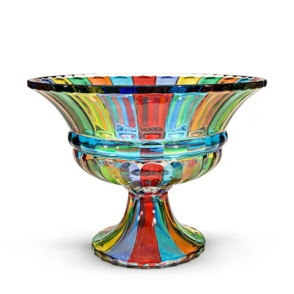 Zdjęcie Fantastyczna misa na nodze wykonana ze szkła murano (31 cm)