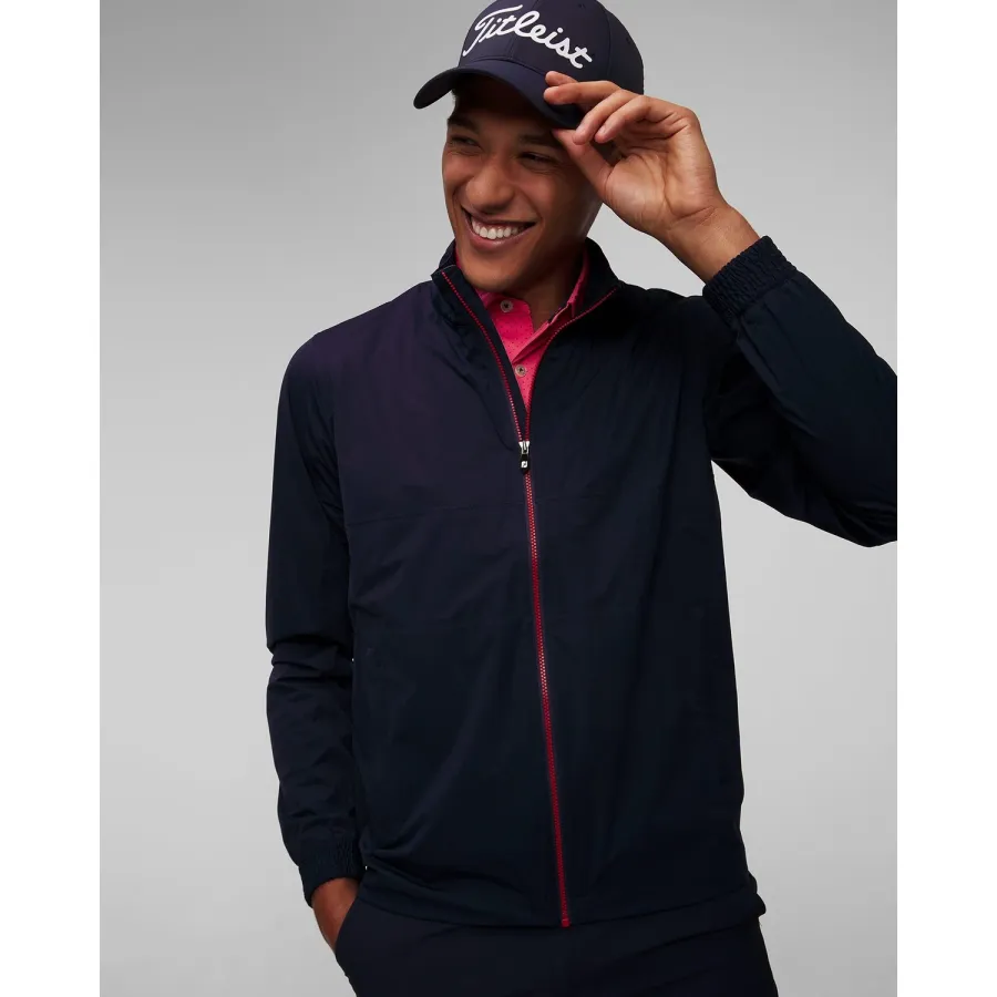 obrazek 1 Granatowa Kurtka Przecideszczowa Męska Footjoy Eu Hydroknit FootJoy