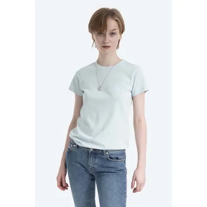 Zdjęcie A.P.C. t-shirt bawełniany Denise kolor zielony