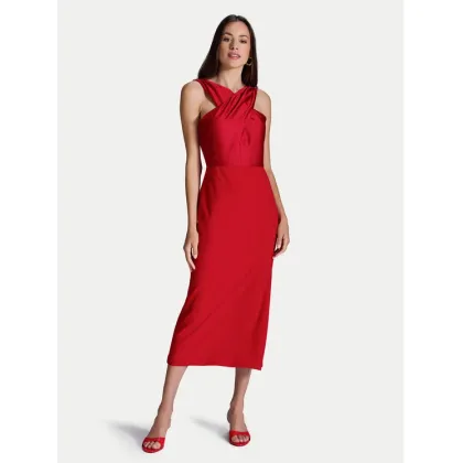 Zdjęcie Swing Sukienka koktajlowa 5AI17900 Czerwony Slim Fit