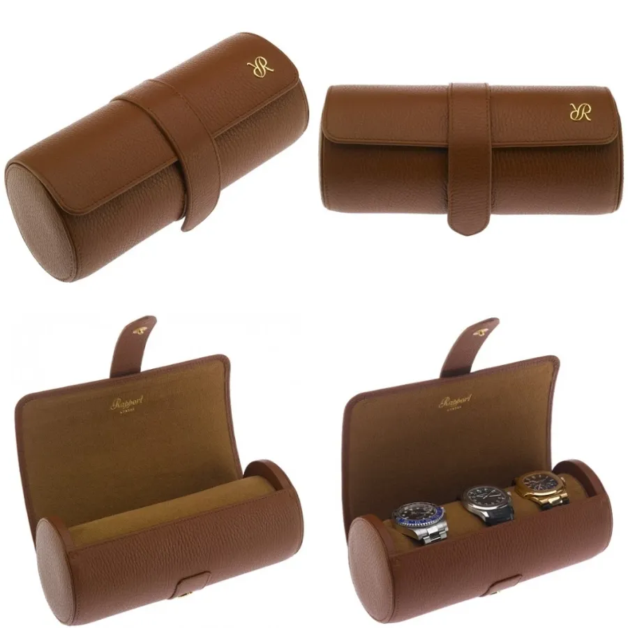 picture 3 Prestigious leather case for 3 watches in various colours - Luxury Products