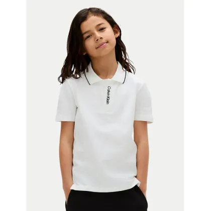 Zdjęcie Calvin Klein Jeans Polo Embro Logo IB0IB02542 M Biały Regular Fit