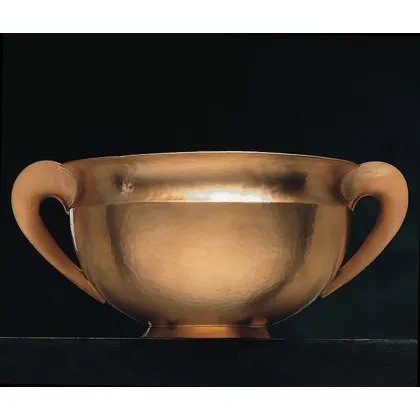 Zdjęcie Stylowa miska ze srebra platerowanego złotem o klasycznym kształcie – Pampaloni