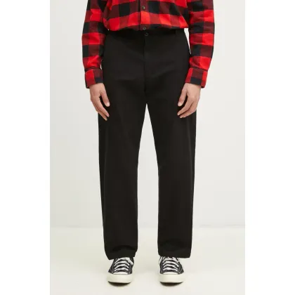 Zdjęcie Carhartt WIP spodnie bawełniane Calder Pant męskie kolor czarny proste I033128.89GD