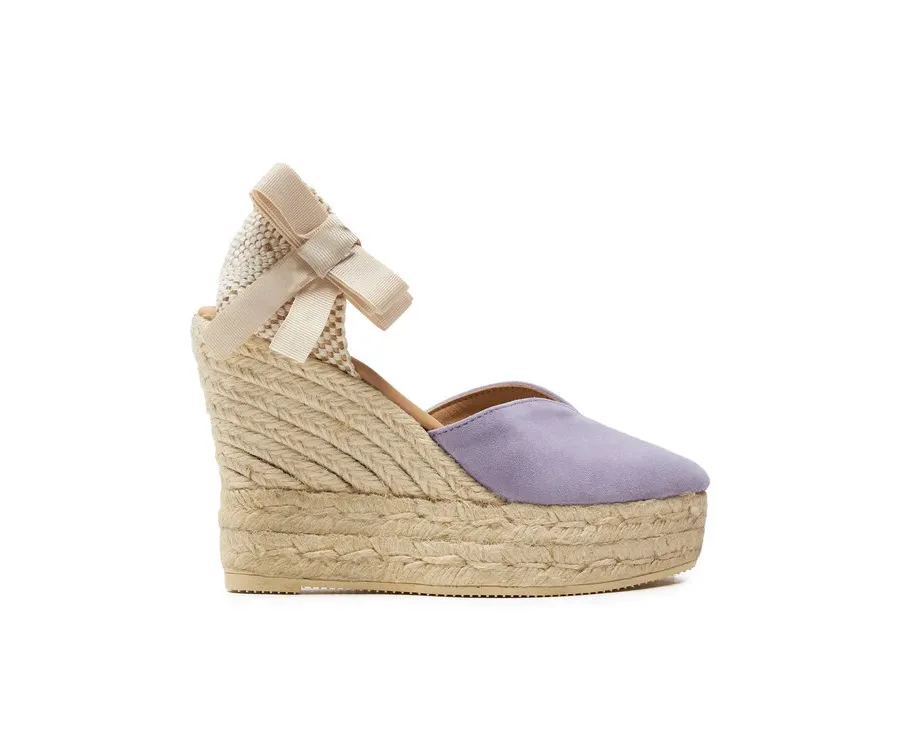 obrazek 1 Manebi Espadryle Hamptons Heart-Shaped Wedge Espadrilles W 1.3 WH Fioletowy