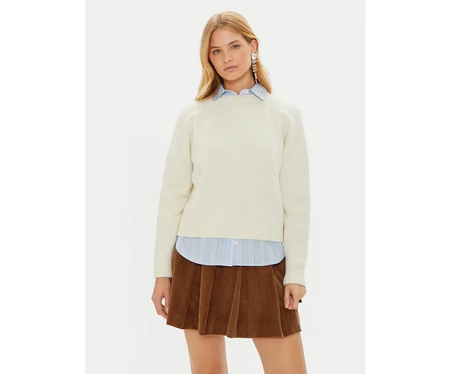 obrazek 1 Weekend Max Mara Sweter Gabbia 2425366162 Écru Regular Fit