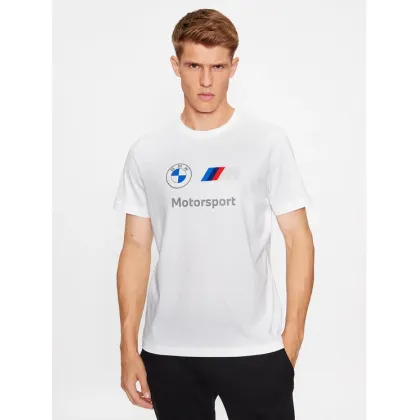 Zdjęcie Puma T-Shirt Bmw Mms Ess Logo 621314 Biały Regular Fit