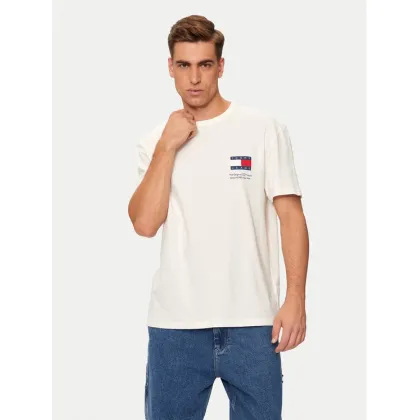 Zdjęcie Tommy Jeans T-Shirt Fun Novelty DM0DM19686 Écru Regular Fit
