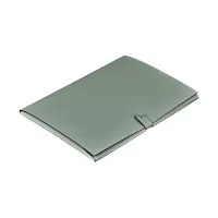 Zdjęcie Luksusowa teczka na dokumenty A4 wykonana ze skóry w kolorze eukaliptusa