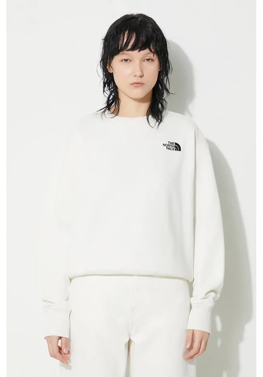 obrazek 1 The North Face bluza W Essential Crew damska kolor beżowy z aplikacją NF0A7ZJEQLI1