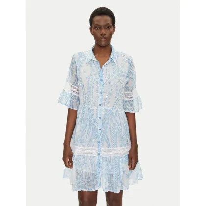 Zdjęcie Iconique Sukienka koszulowa IC25-039 Niebieski Relaxed Fit