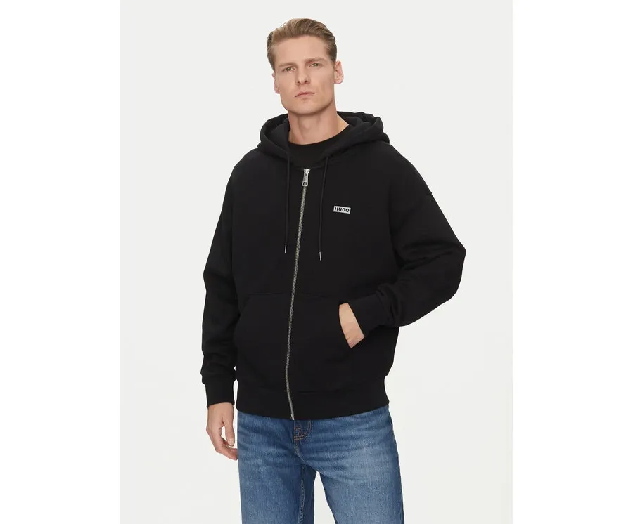 obrazek 1 HUGO Bluza Nardimez 50520017 Czarny Loose Fit