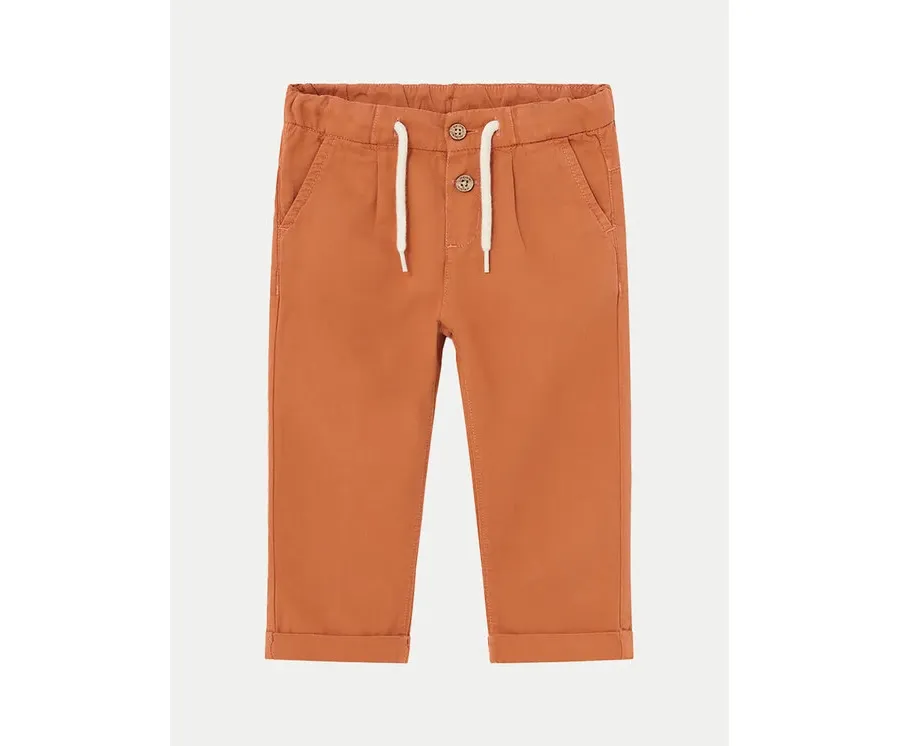 obrazek 1 Mayoral Chinosy 01541 Pomarańczowy Slim Fit