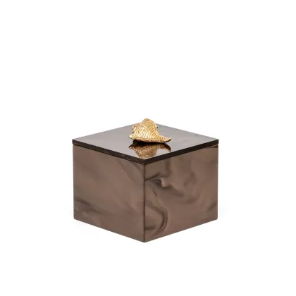 Zdjęcie Stylowe skórzane pudełko na waciki