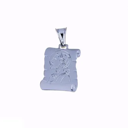 Zdjęcie Stylowy medalik świętej twarzy na pergaminie wym.22x18mm.