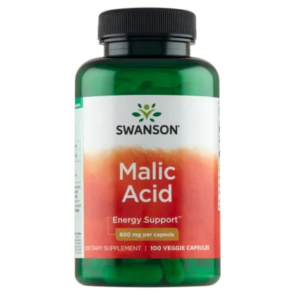 Zdjęcie Swanson Kwas Jabłkowy 600 mg Kapsułki