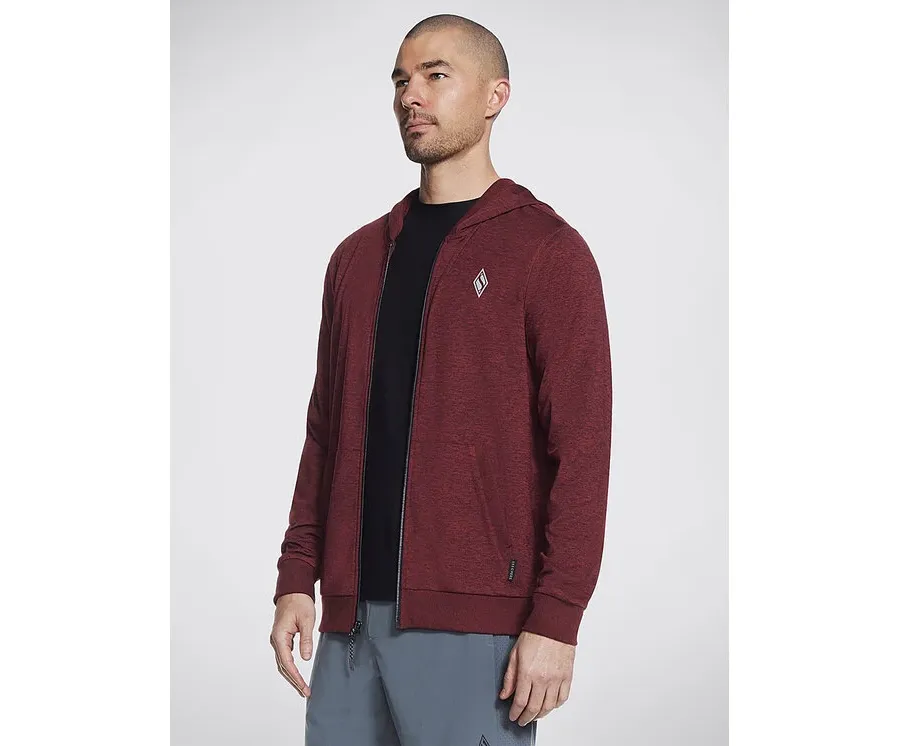 obrazek 1 Skechers Kurtka przejściowa Knits Ultra Go Full Zip Hoodie JA26 Czerwony Regular Fit