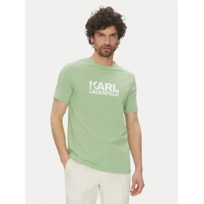 Zdjęcie KARL LAGERFELD T-Shirt 755087 552235 Zielony Regular Fit
