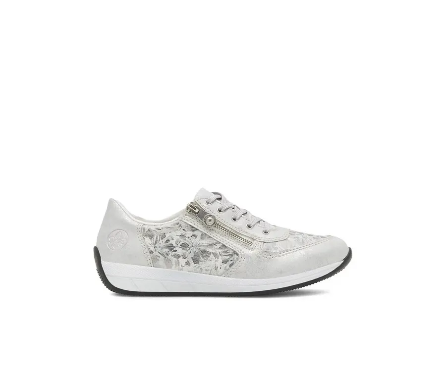 obrazek 1 Rieker Sneakersy N1112-80 Srebrny