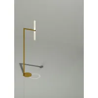 Picture Floor lamp with Pyrex glass and soft gold finish - Il Paralume Marina