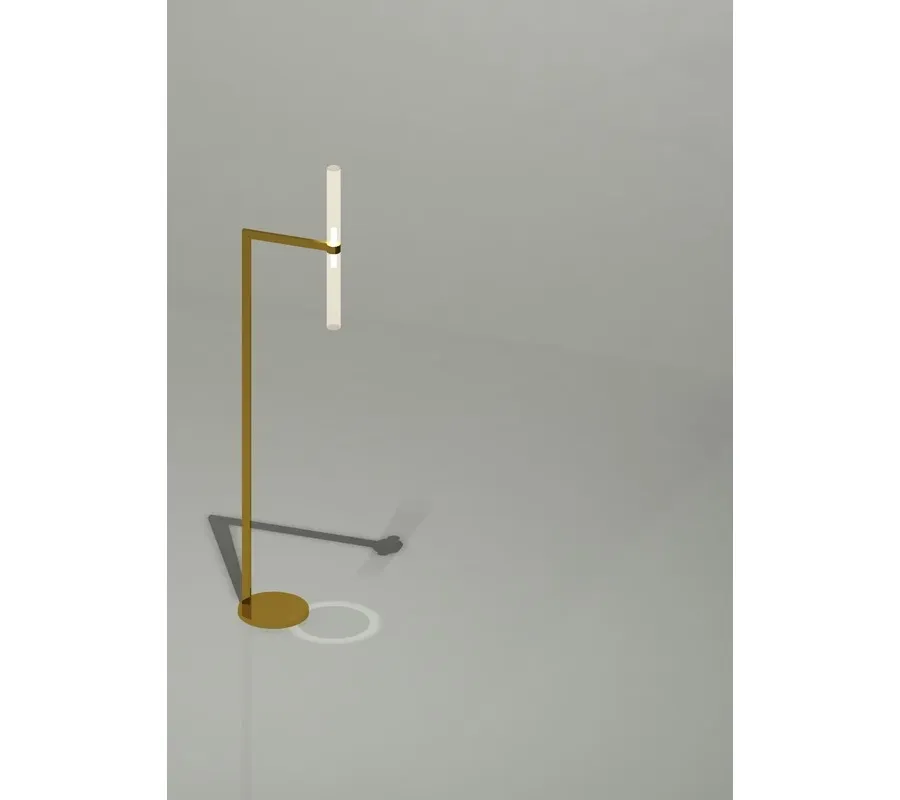 obrazek 1 Lampa podłogowa ze szkłami Pyrex i miękkim złotym wykończeniem - Il Paralume Marina