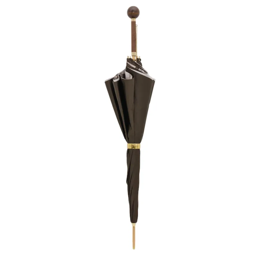 obrazek 2 Elegancki parasol damski w kolorach brązu – Pasotti