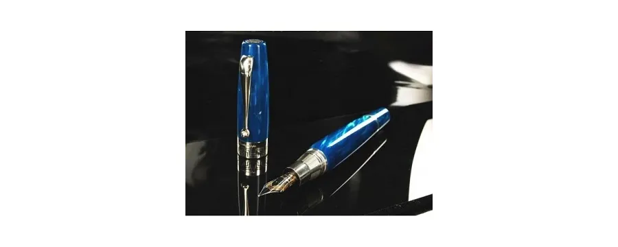 obrazek 2 Turquoise/Cyan Celluloid Fountain Pen Miya Montegrappa