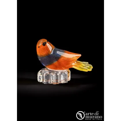 Zdjęcie Oryginalne kolorowe ptaki ze szkła Murano