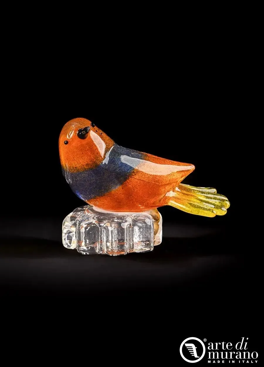 obrazek 1 Oryginalne kolorowe ptaki ze szkła Murano