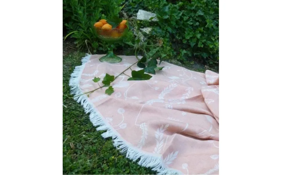 obrazek 4 Unikatowy kocyk, pled Chausey Rose 130x170 cm