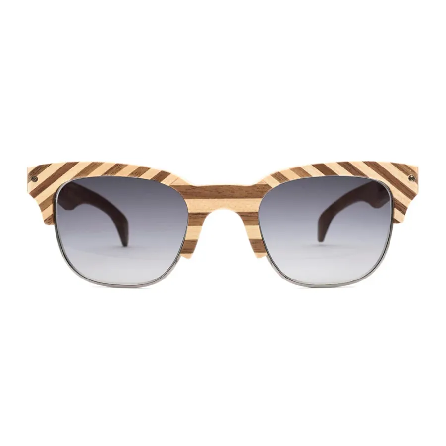 obrazek 1 Okulary męskie z drewna w paski - Legno Light