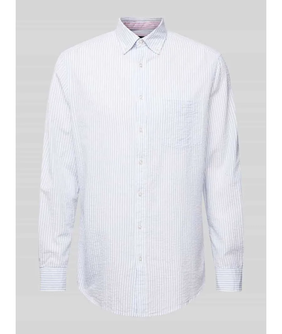 obrazek 1 Koszula casualowa ze wzorem w paski i kołnierzykiem typu button down