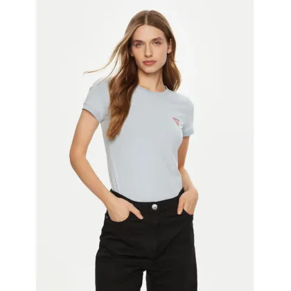 Zdjęcie Guess T-Shirt SS CN MINI TRIANGLE Niebieski Shirt Fit