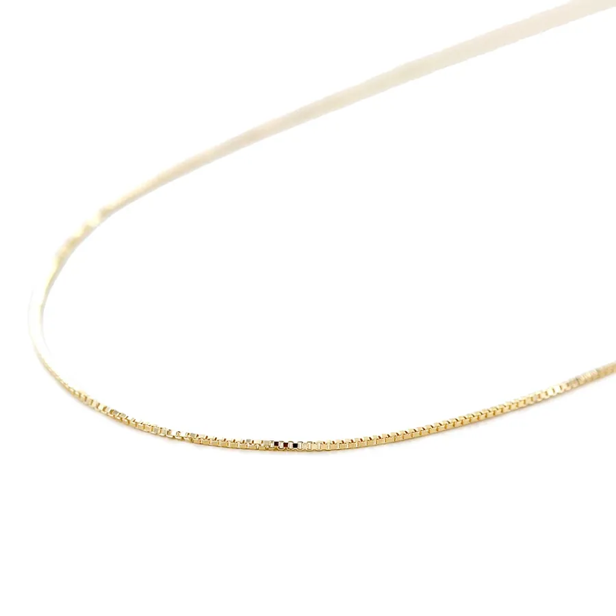 obrazek 2 Elegancki łańcuszek z 9-karatowego żółtego złota (45 cm)