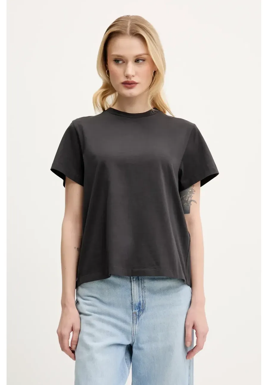 obrazek 1 MM6 Maison Margiela t-shirt bawełniany damski kolor czarny S52GC0334.S24311