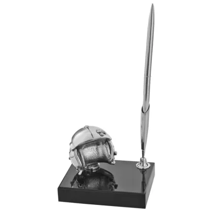 Picture Pen holder with pilot's helmet
