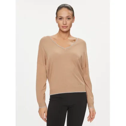 Zdjęcie Liu Jo Sweter MF3392 MS49I Brązowy Regular Fit