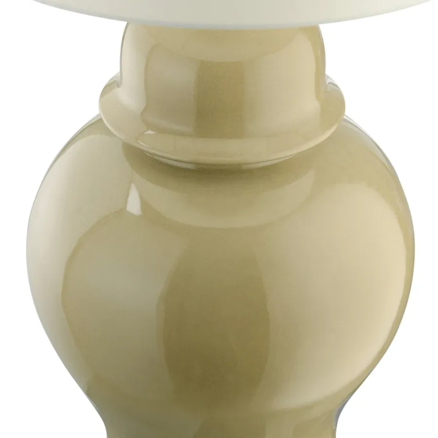 obrazek 3 Lampa stołowa z glazurowanej ceramiki  H.85xL.40xP.40 cm