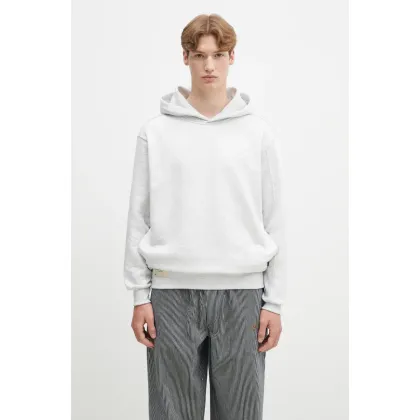 Zdjęcie Alpha Industries bluza Studio Edition Hoodie męska kolor szary z kapturem melanżowa 156335.752