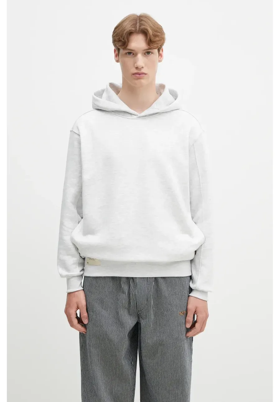 obrazek 1 Alpha Industries bluza Studio Edition Hoodie męska kolor szary z kapturem melanżowa 156335.752