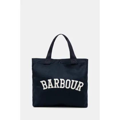 Zdjęcie Barbour torebka bawełniana kolor granatowy LBA0414NY91