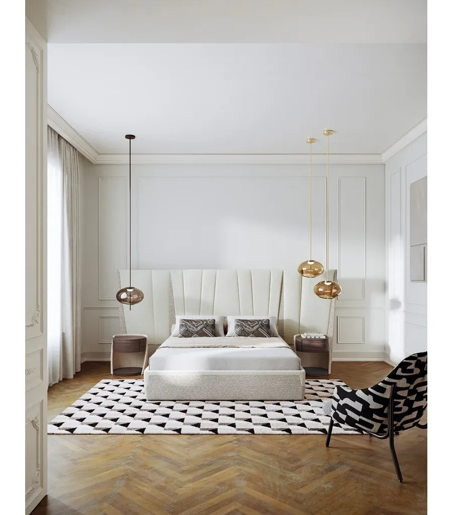 obrazek 3 Gustowne włoskie łóżko w styl modernistycznym - do sypialni