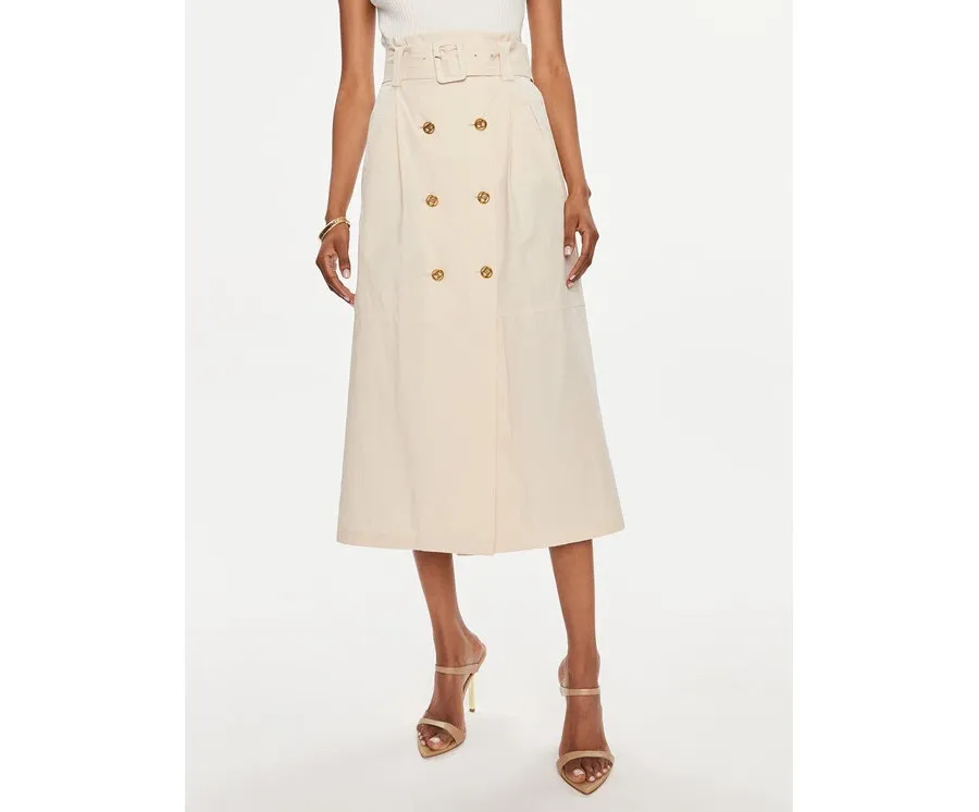 obrazek 1 TWINSET Spódnica trapezowa 241TT2055 Beżowy Regular Fit