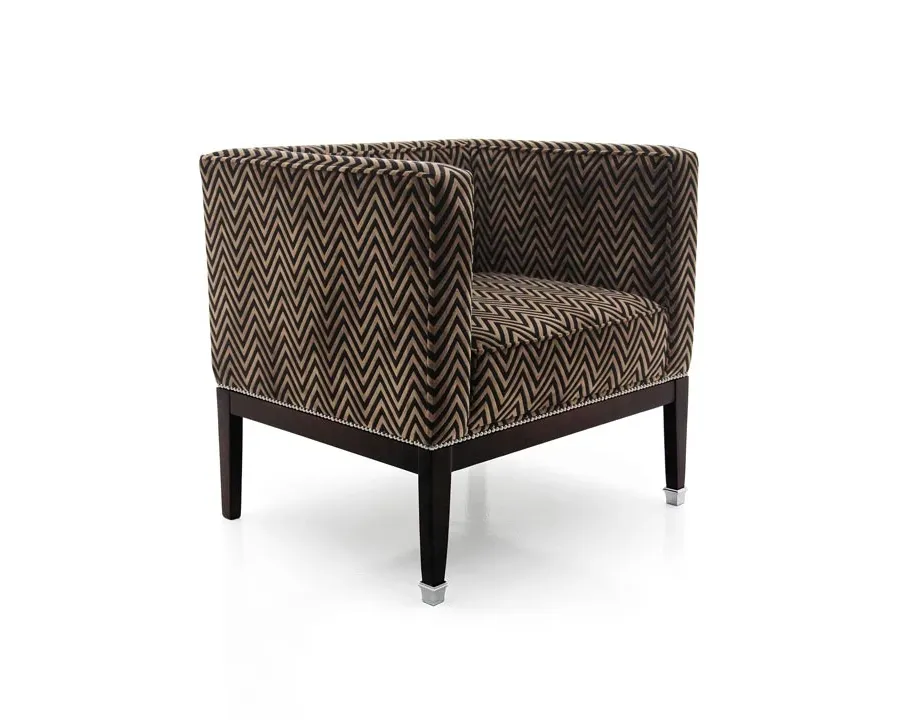 obrazek 1 Wygodny fotel w stylu art deco z drewna bukowego - Sevensedie
