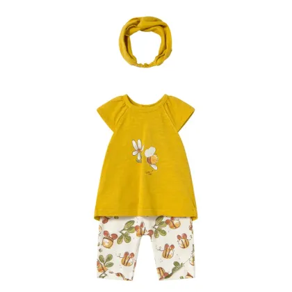 Zdjęcie Mayoral Komplet t-shirt i legginsy 1763 Żółty Regular Fit