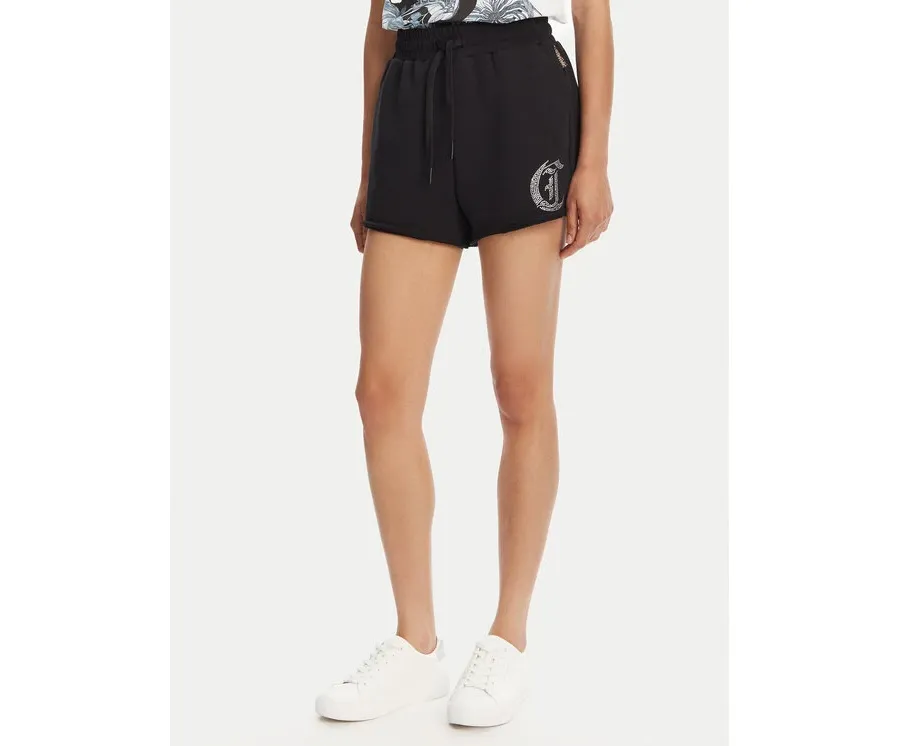 obrazek 1 Just Cavalli Szorty sportowe 78PADE08 Czarny Loose Fit