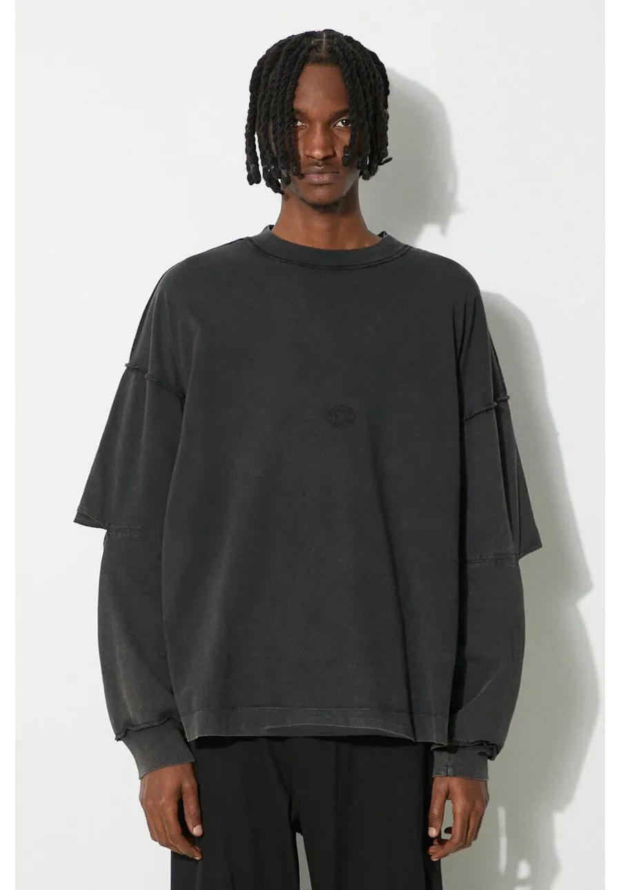 obrazek 1 1017 ALYX 9SM longsleeve bawełniany Cut-Out Elbow Longsleeve kolor czarny gładki AAUTS0454FA01
