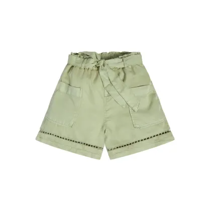 Zdjęcie Guess Szorty materiałowe J3GD03 WE8R0 Zielony Relaxed Fit