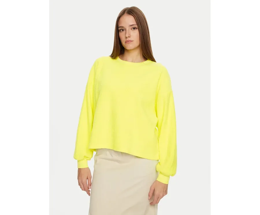 obrazek 1 American Vintage Bluza Bobypark BOBY03AFH24 Żółty Regular Fit